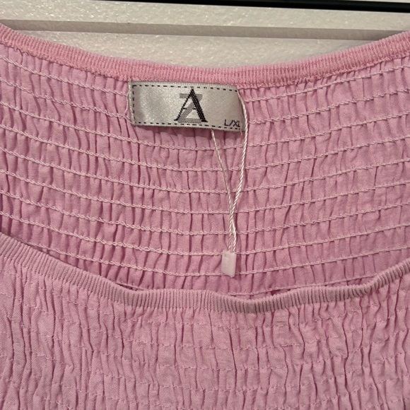 H&M Pink Puff Sleeve Smocked Blouse - Picture 4 of 7